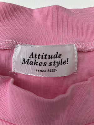Attitude makes style!/アティチュードメイクススタイル/Tシャツ/カットソー/トップス/ピンク