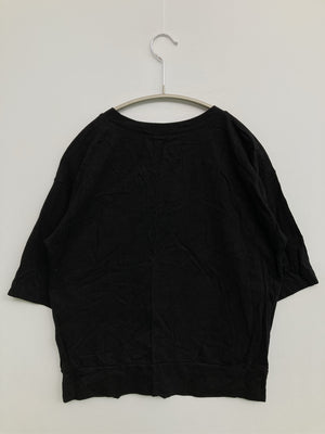 無印良品/ムジルシリョウヒン/Tシャツ/カットソー/トップス/ブラック/XS-S