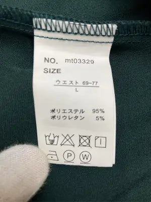スラックス/パンツ/グリーン/L ウエスト69~77