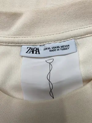ZARA/ザラ/Tシャツ/カットソー/トップス/アイボリー/XL