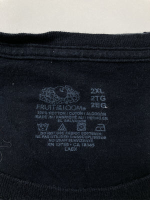 FRUIT OF THE LOOM/フルーツオブザルーム/Tシャツ/カットソー/トップス/ブラック/2XL