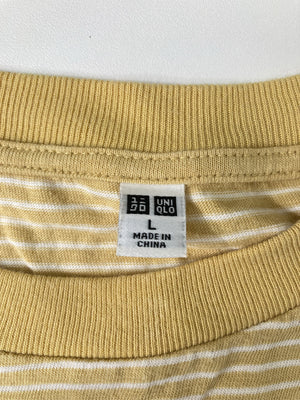 UNIQLO/ユニクロ/Tシャツ/カットソー/トップス/イエロー/L