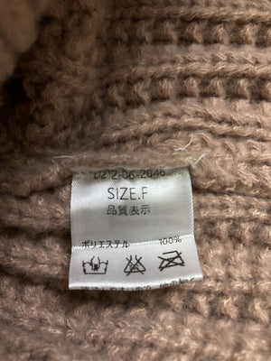 by muni:r/バイムニール/ニット/セーター/トップス/ブラウン/F