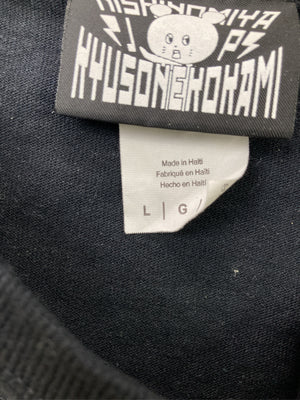 KYUSONEKOKAMI/Tシャツ/カットソー/トップス/ブラック/L