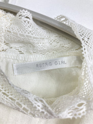 RETRO GIRL/レトロガール/シャツ/ブラウス/トップス/ホワイト/M