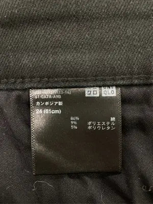 UNIQLO JEANS/ユニクロジーンズ/デニムパンツ/パンツ/ブラック/24 (61cm)