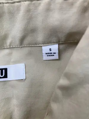 UNIQLO/ユニクロ/シャツ/ブラウス/トップス/ベージュ/S