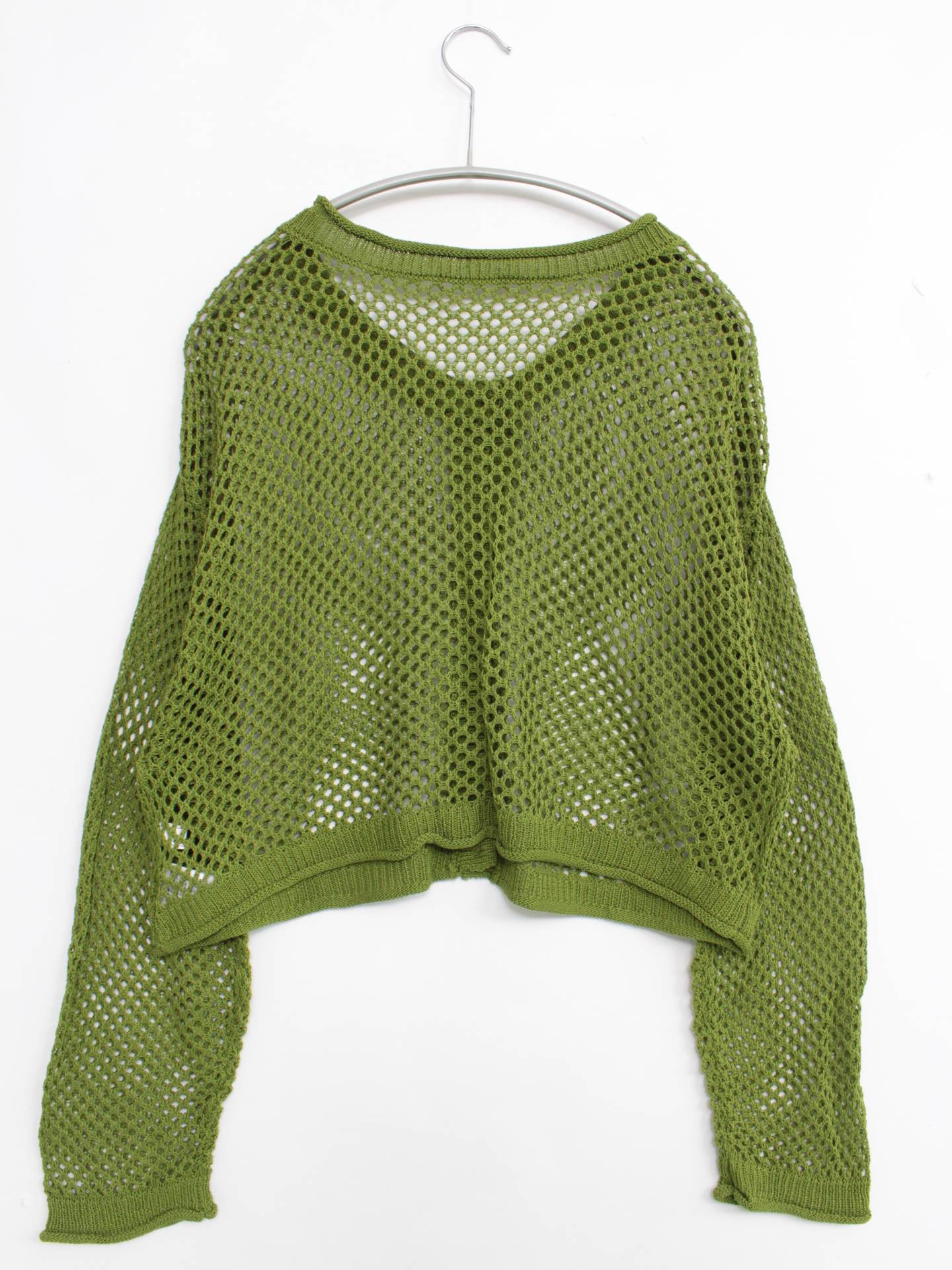 Linoluce/カーディガン/ボレロ/トップス/ライトグリーン/M バスト79~87 身長154~162