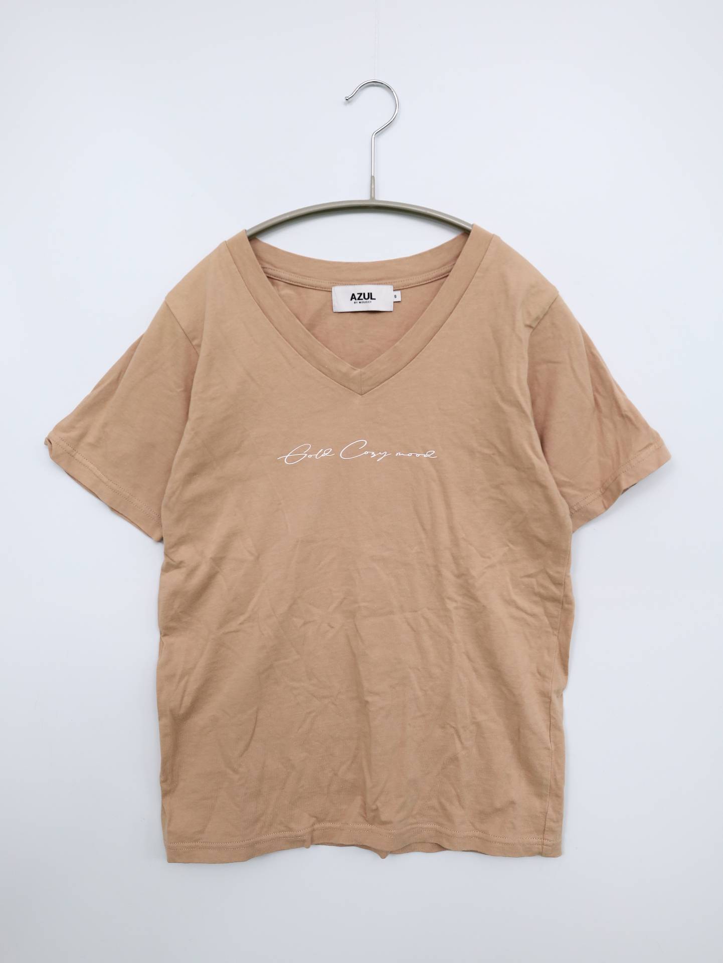 AZUL by MOUSSY/アズールバイマウジー/Tシャツ/カットソー/トップス/ベージュ/S