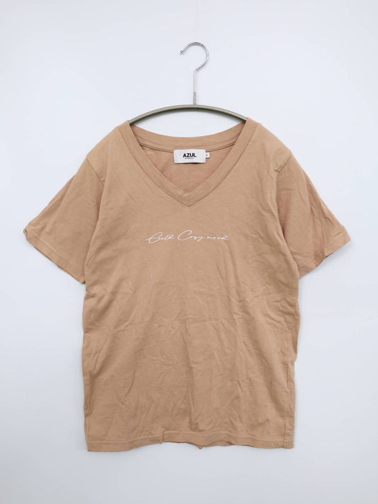 AZUL by MOUSSY/アズールバイマウジー/Tシャツ/カットソー/トップス/ベージュ/S