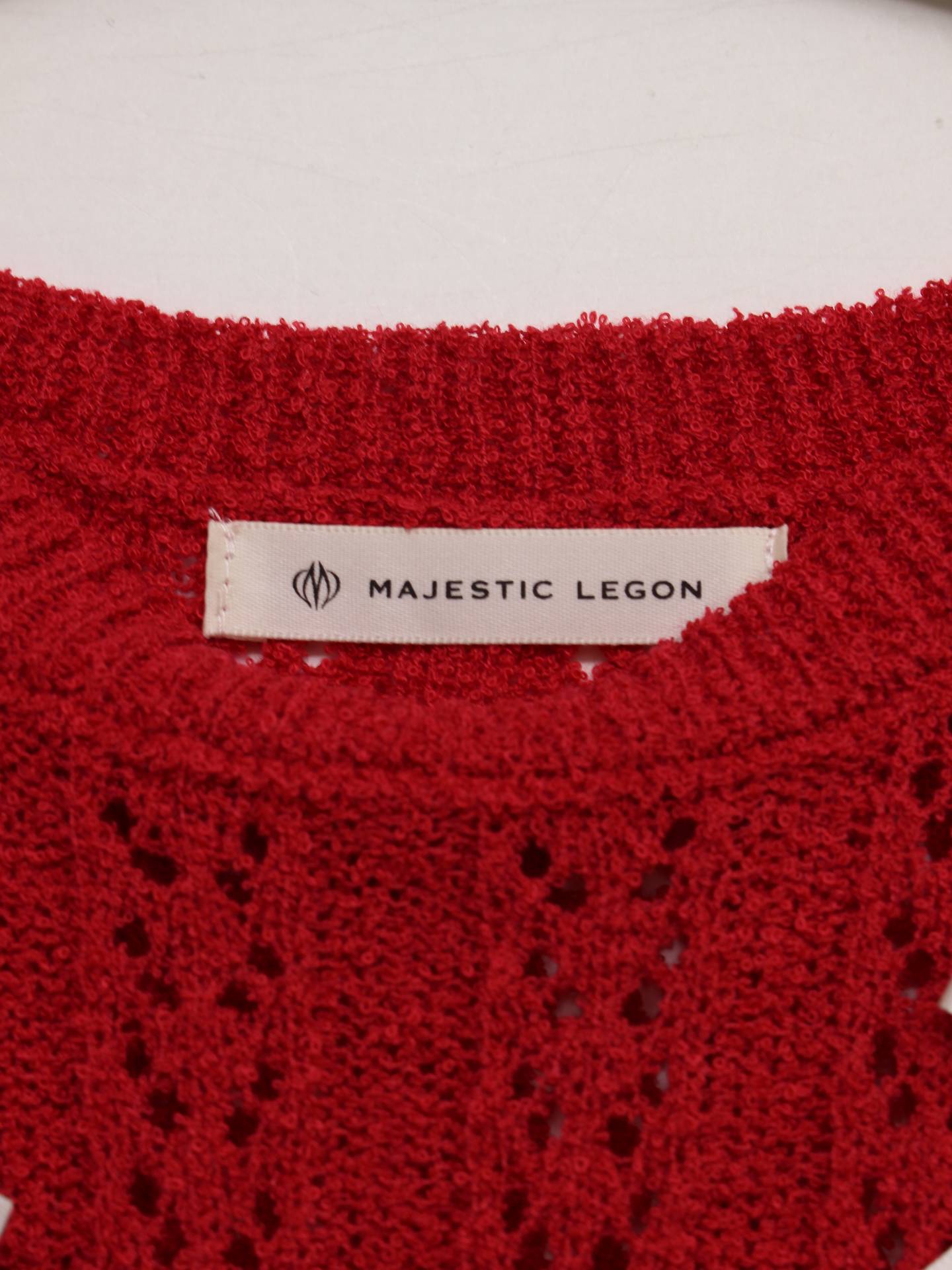 MAJESTIC LEGON/マジェスティックレゴン/ニット/セーター/トップス/レッド/M