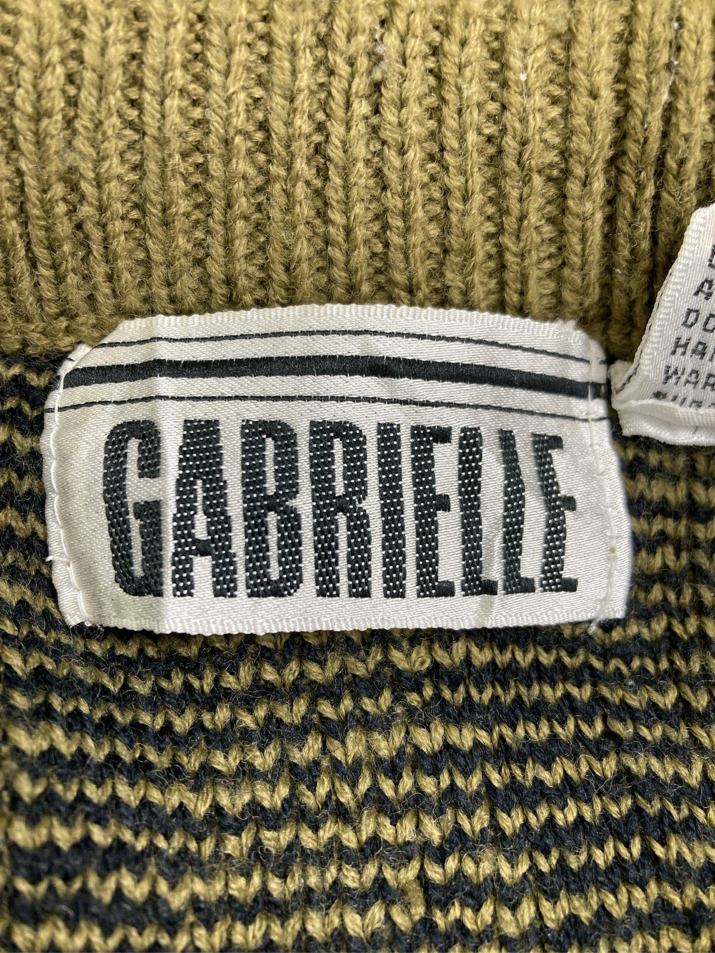 GABRIELLE/ニット/セーター/トップス/カーキ/L