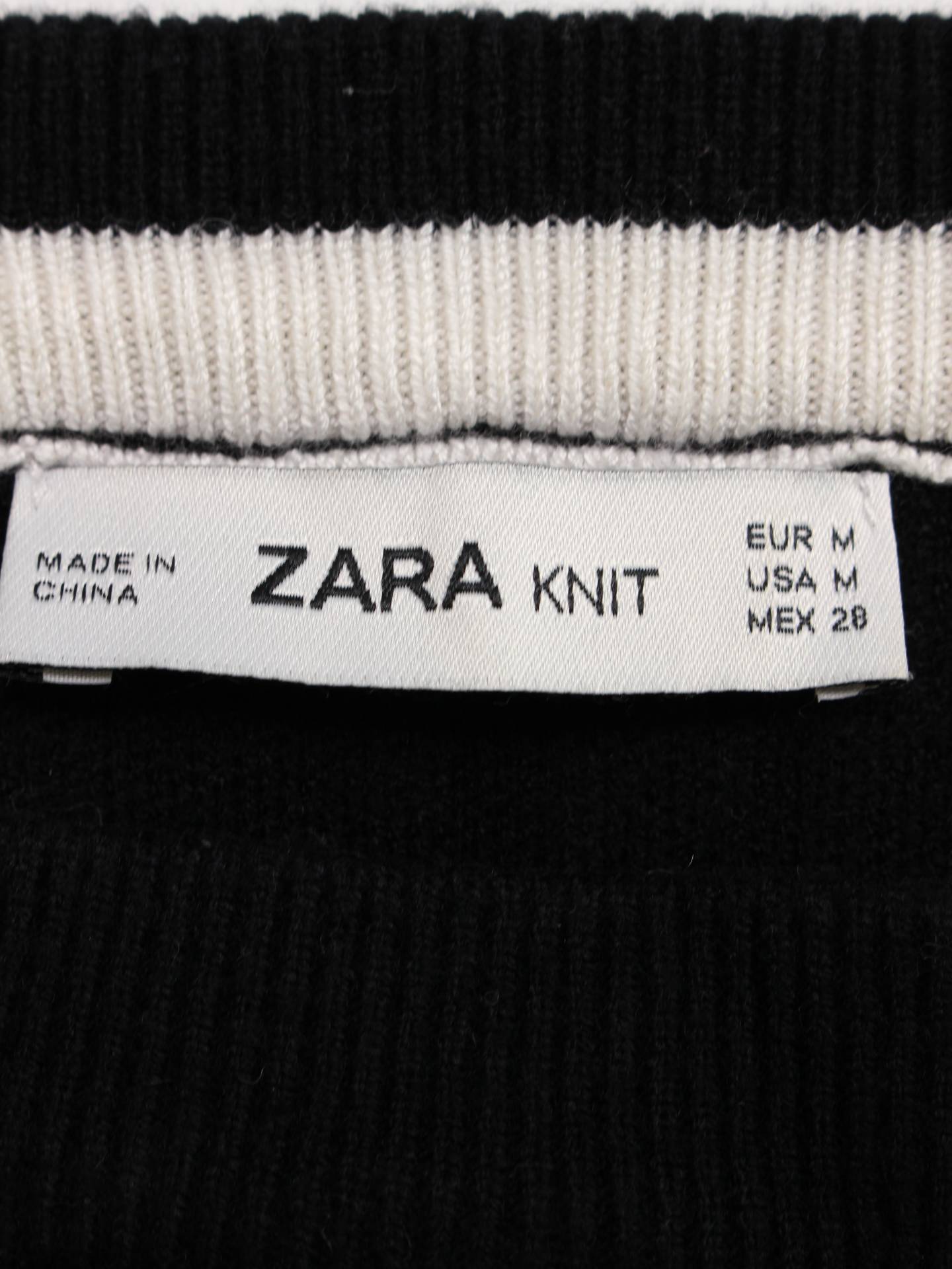 ZARA/ニット/セーター/トップス/ブラック/M