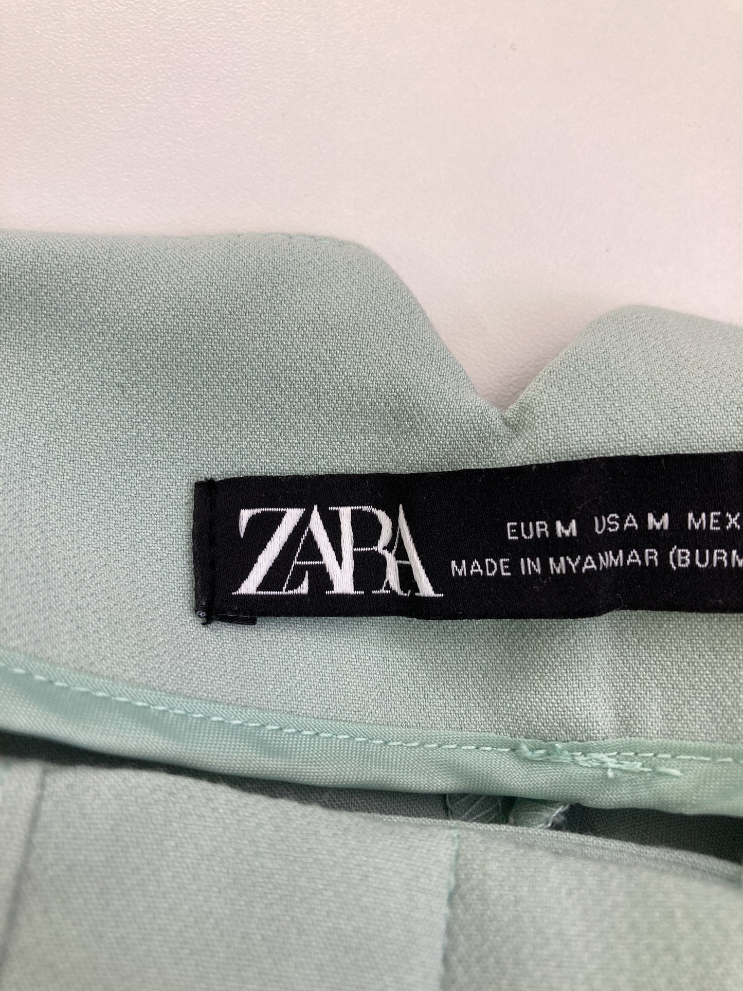 ZARA/ザラ/スラックス/パンツ/ライトグリーン/M