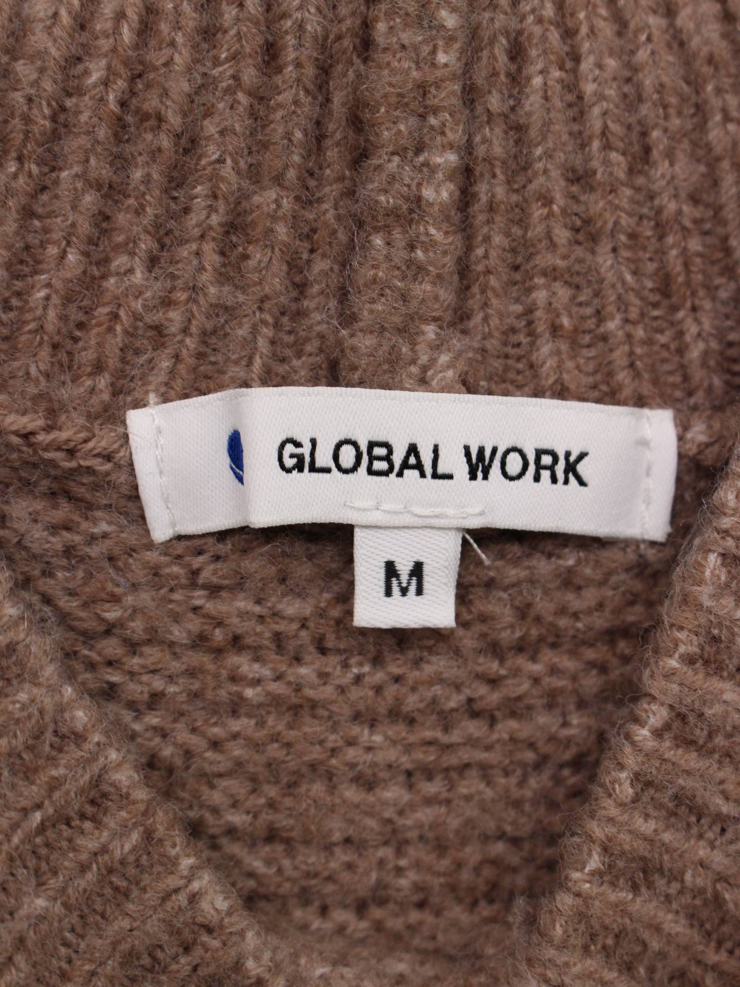 GLOBAL WORK/ニット/セーター/トップス/ブラウン/M