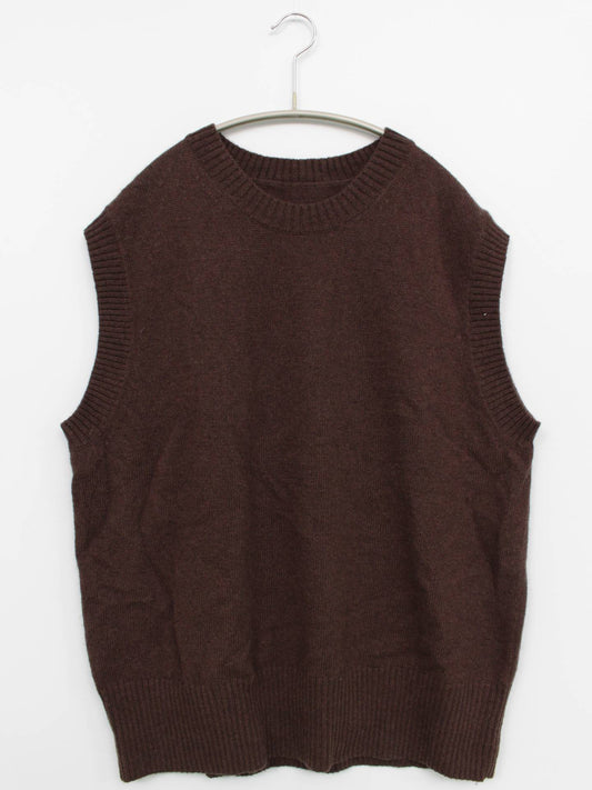 無印良品/ベスト/トップス/ブラウン/L