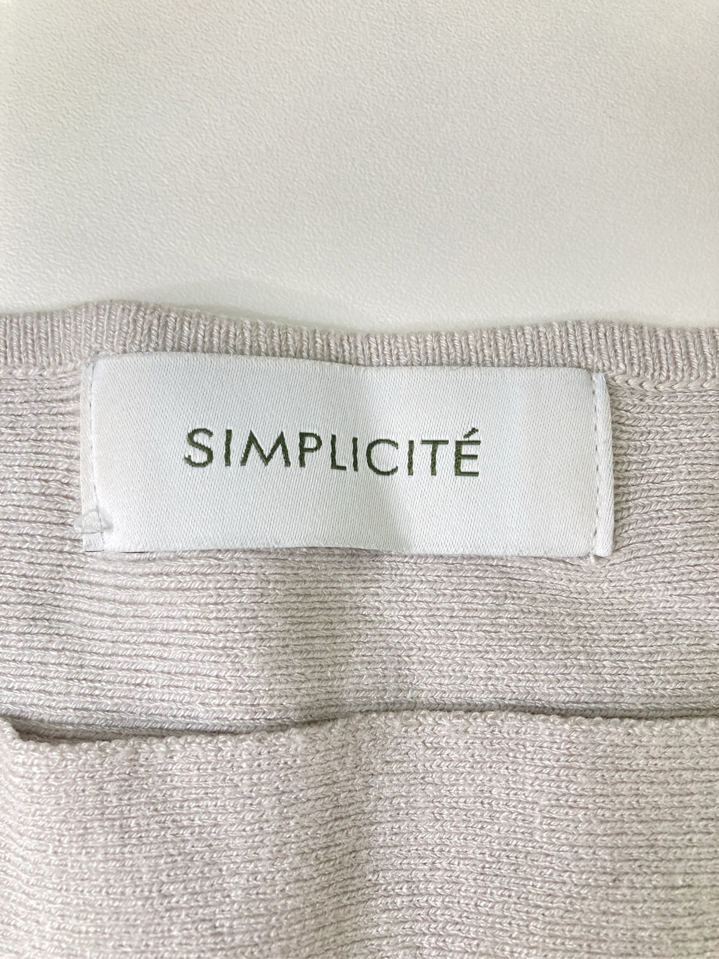 SIMPLICITE/サンプリシテ/ニット/セーター/トップス/ベージュ