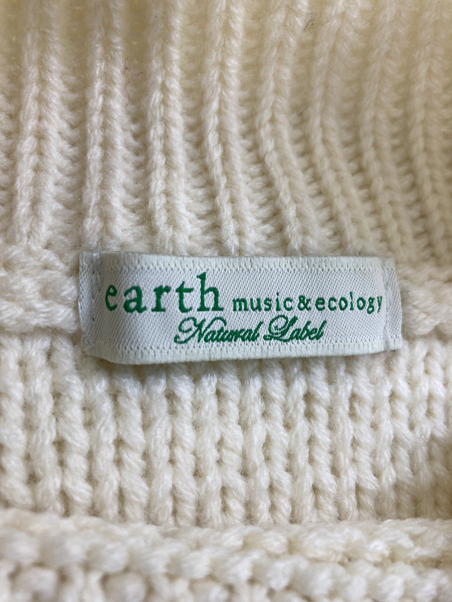 earth music&ecology/アースミュージックアンドエコロジー/ニット/セーター/トップス/ホワイト/F