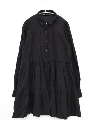 ZARA/ザラ/シャツワンピース/ワンピース/ドレス/ブラック/EUR M/USA M/ MEX 28