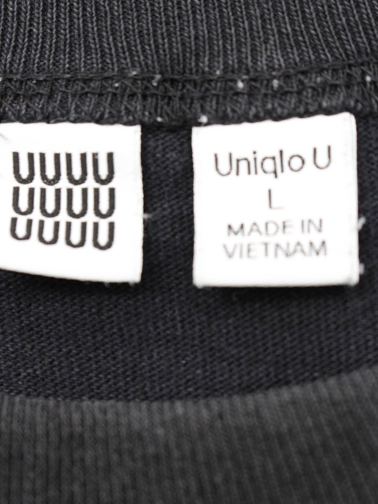 UNIQLO/ユニクロ/Tシャツ/カットソー/トップス/ブラック/L