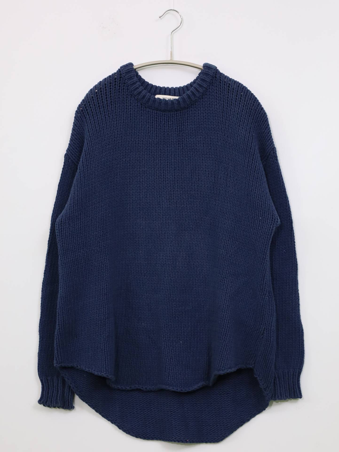 MOUSSY/マウジー/ニット/セーター/トップス/ネイビー/FREE