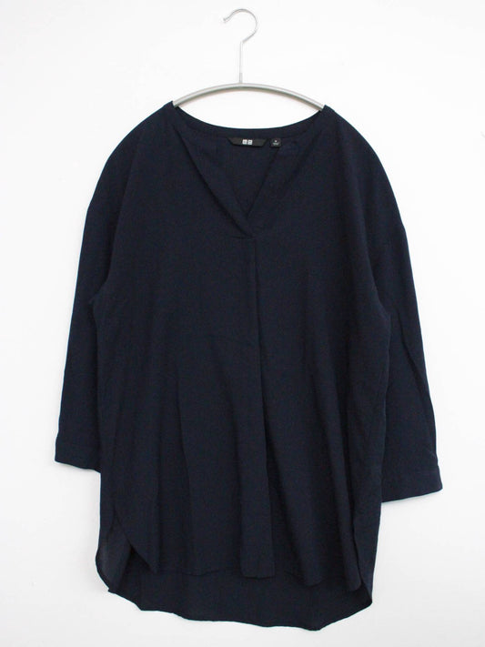 UNIQLO/ユニクロ/Tシャツ/カットソー/トップス/ネイビー/M