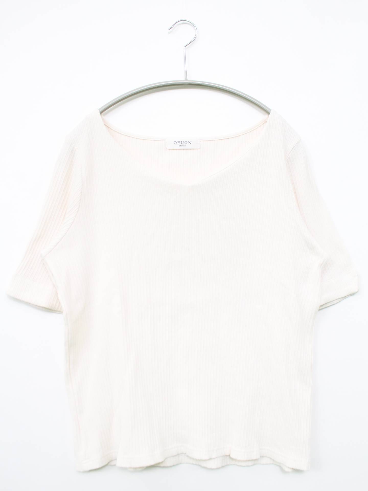 ofuon/Tシャツ/カットソー/トップス/ホワイト/40