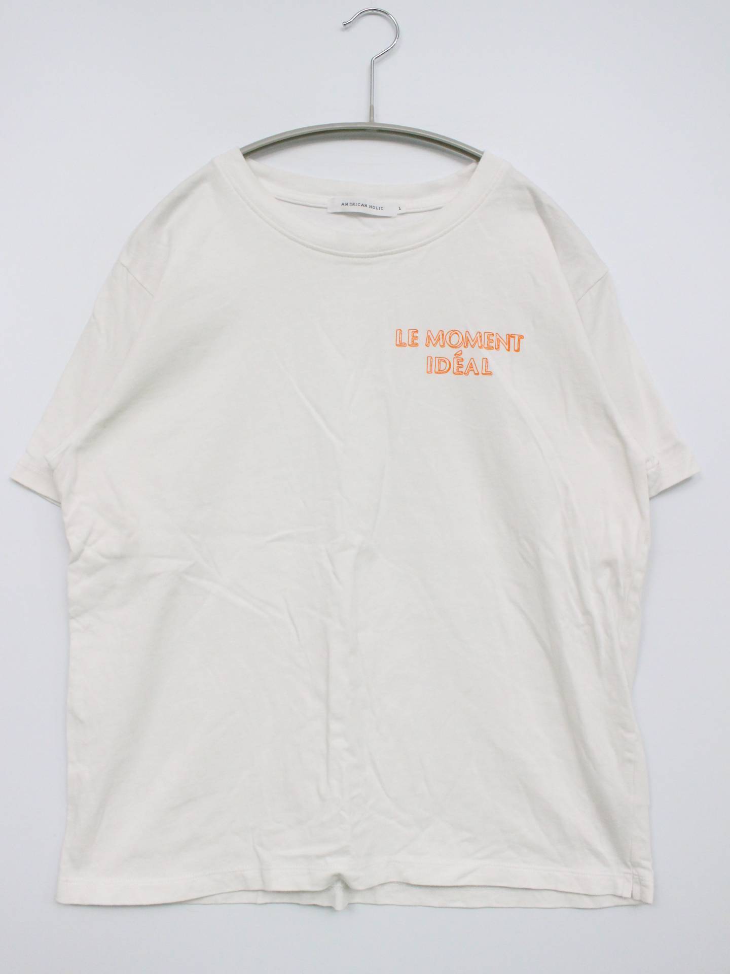 AMERICAN HOLIC/アメリカンホリック/Tシャツ/カットソー/トップス/ホワイト/L