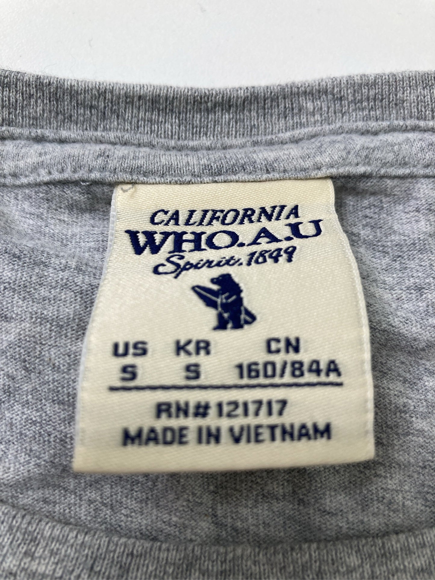Calfornia Who .a.u/Tシャツ/カットソー/トップス/グレー/US S