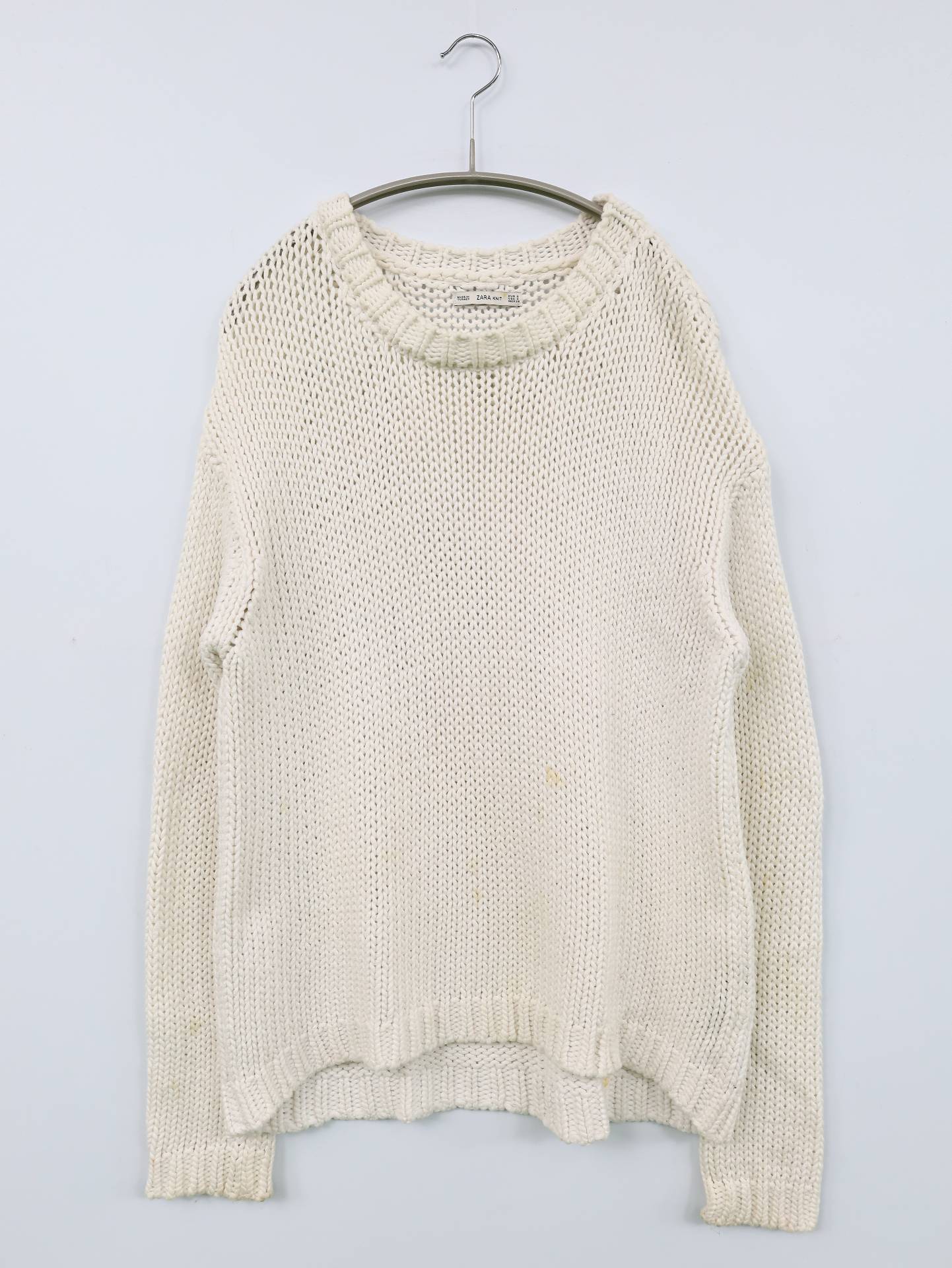 ZARA/ザラ/ニット/セーター/トップス/ホワイト/S