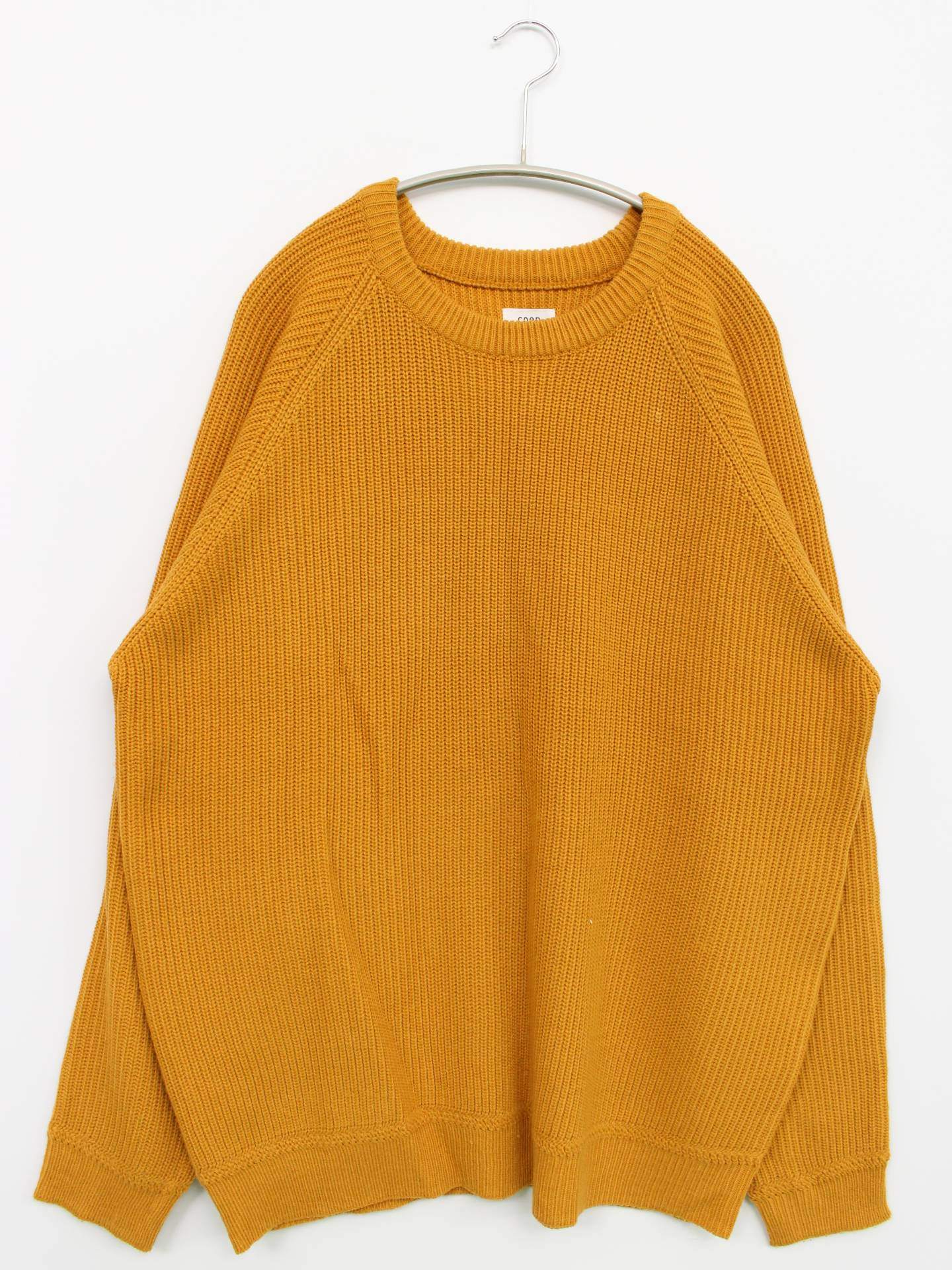 coen/ニット/セーター/トップス/イエロー/XL