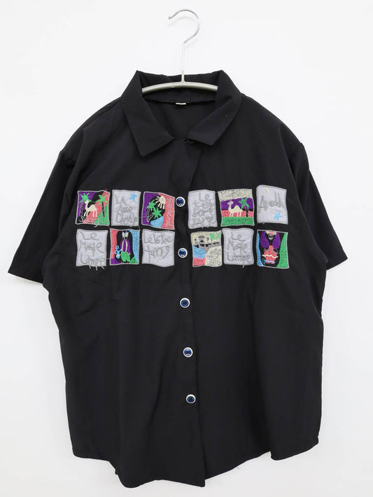 シャツ/ブラウス/トップス/ブラック/M