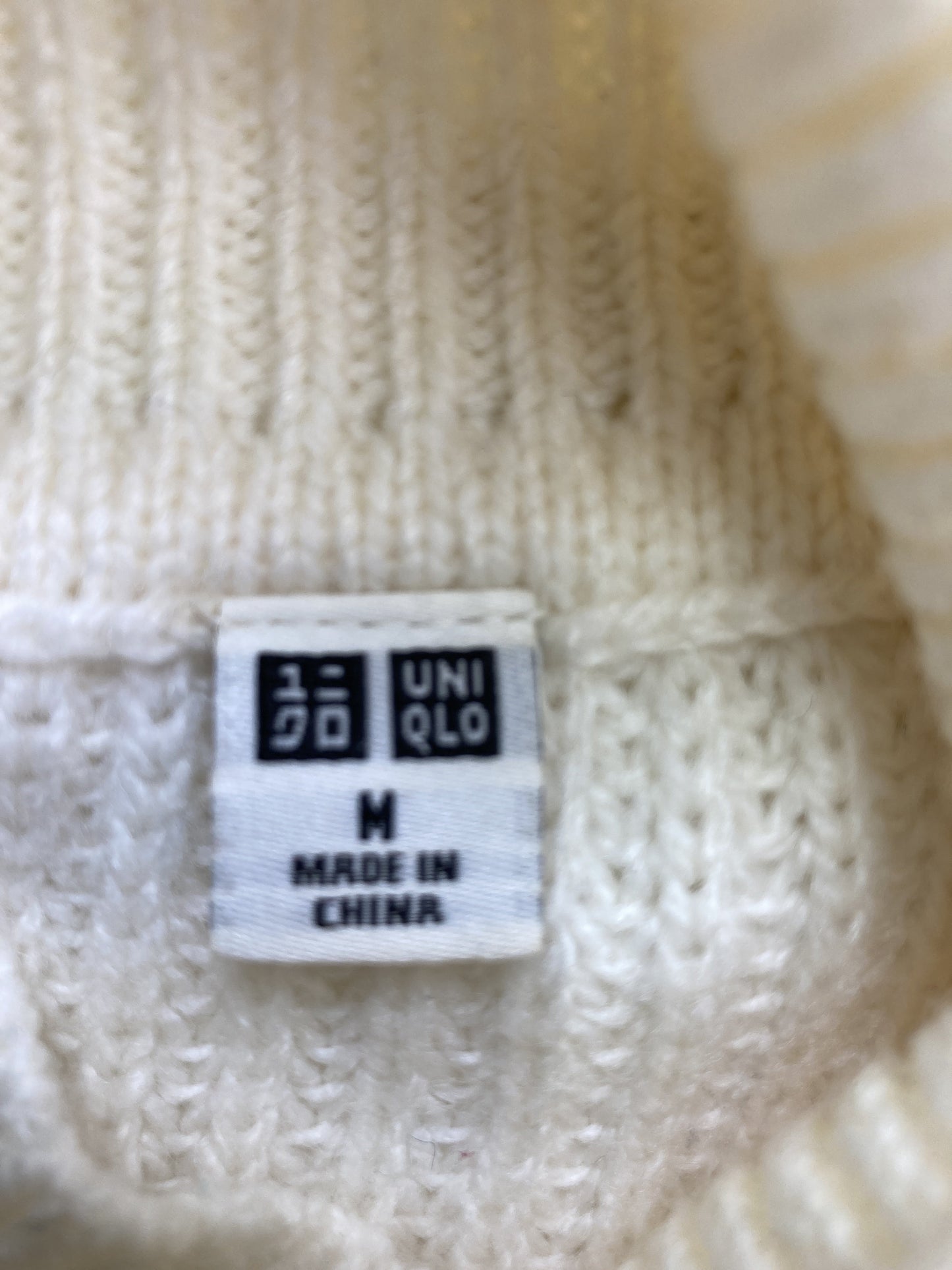 UNIQLO/ユニクロ/ニット/セーター/トップス/ホワイト/M