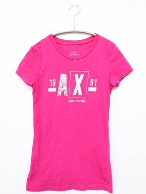 ARMANI EXCHANGE/アルマーニエクスチェンジ/Tシャツ/カットソー/トップス/ピンク/XS