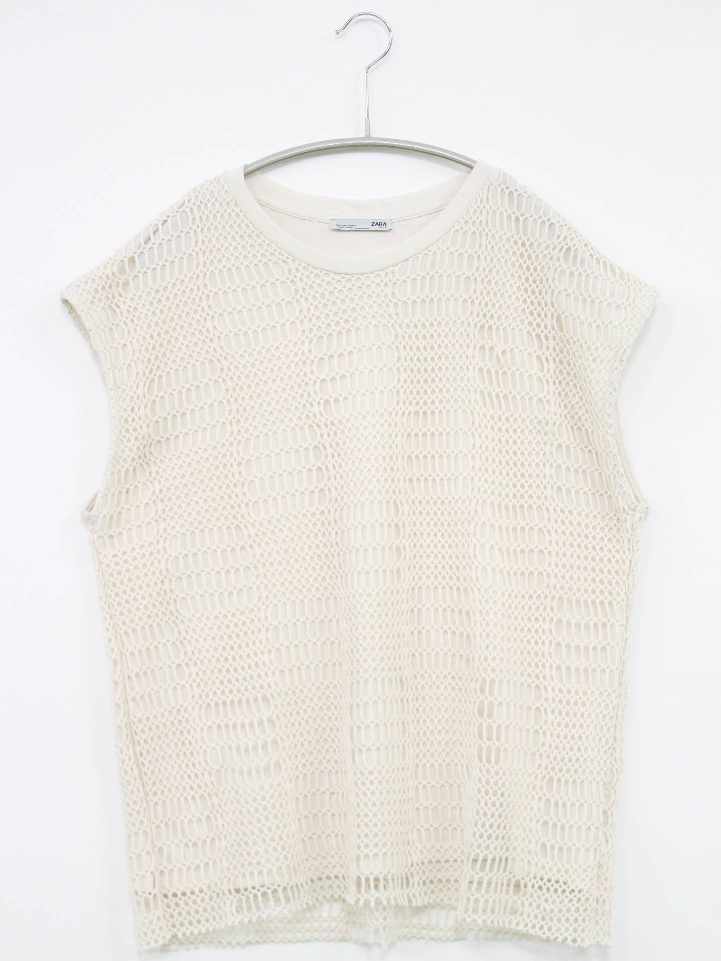 ZARA/Tシャツ/カットソー/トップス/ホワイト