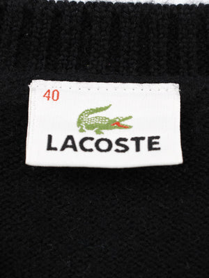 LACOSTE/ラコステ/ニット/セーター/トップス/ブラック/40