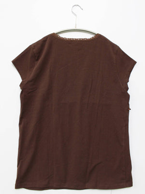 Livre claire/リーヴルクレール/Tシャツ/カットソー/トップス/ブラウン/L