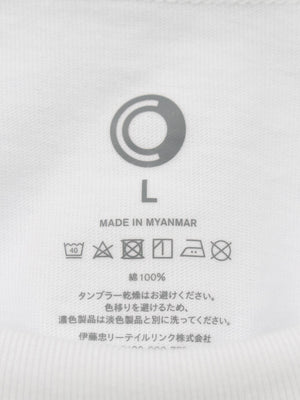Tシャツ/カットソー/トップス/ホワイト/L