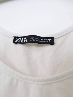 ZARA/ザラ/タンクトップ/トップス/ホワイト/EUR L/USA L/MEX 30