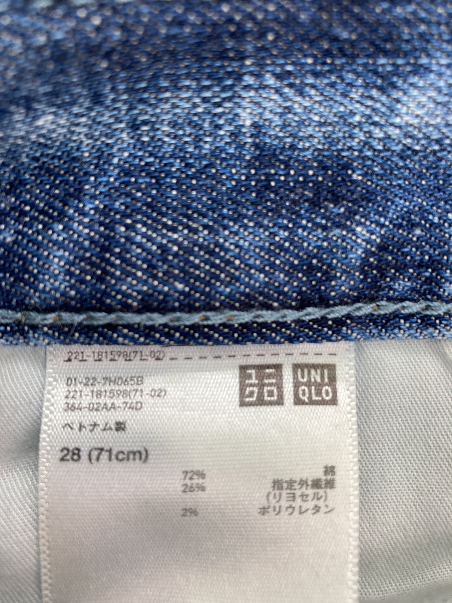 UNIQLO/ユニクロ/デニムパンツ/パンツ/ブルー/28
