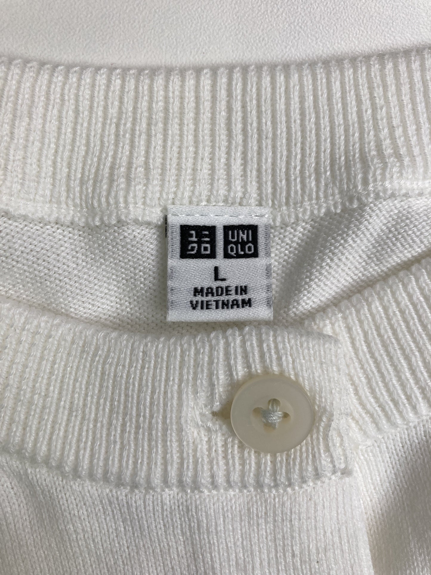 UNIQLO/ユニクロ/カーディガン/ボレロ/トップス/ホワイト/L
