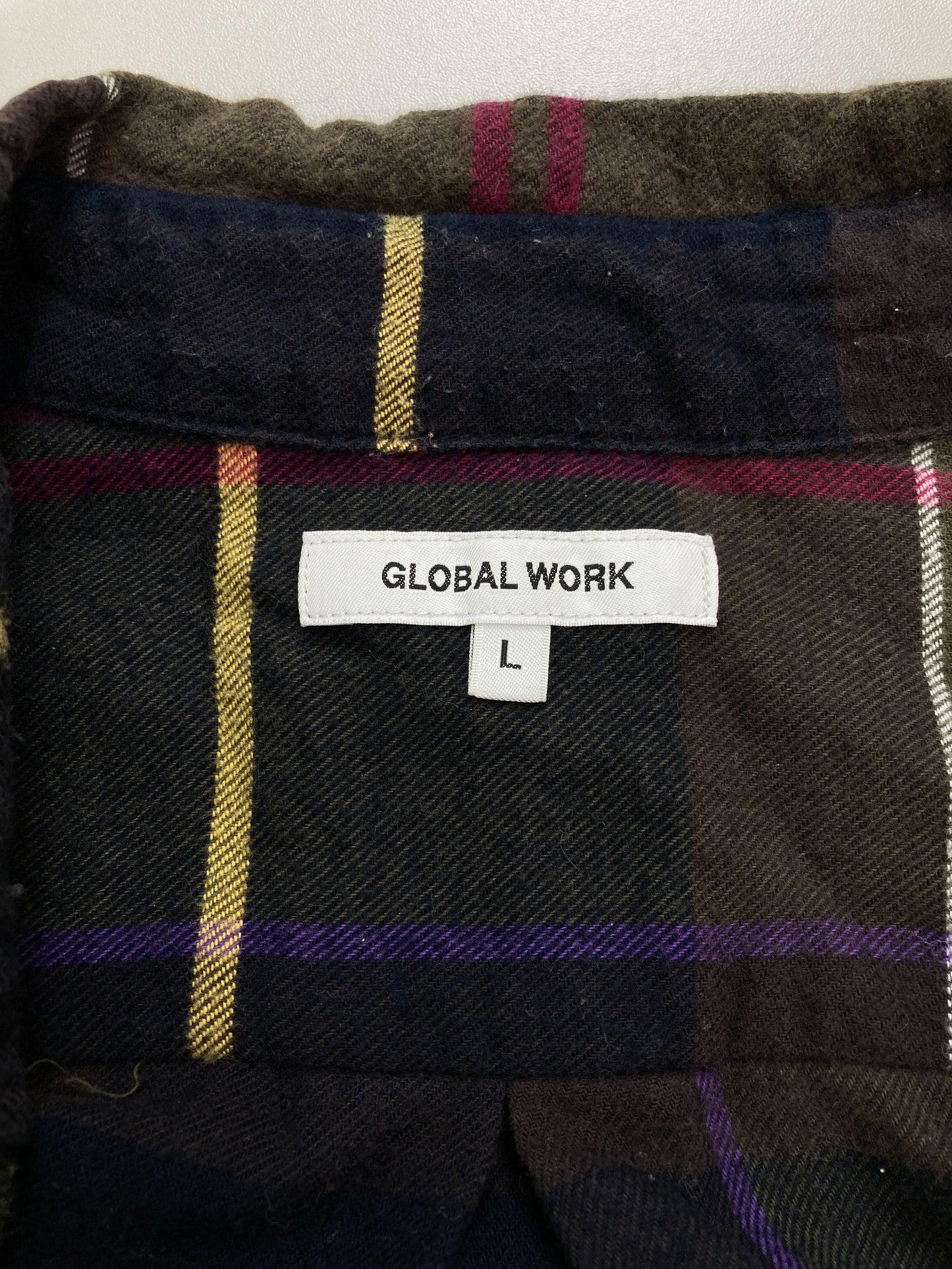GLOBAL WORK/グローバルワーク/シャツ/ブラウス/トップス/ブラウン/L