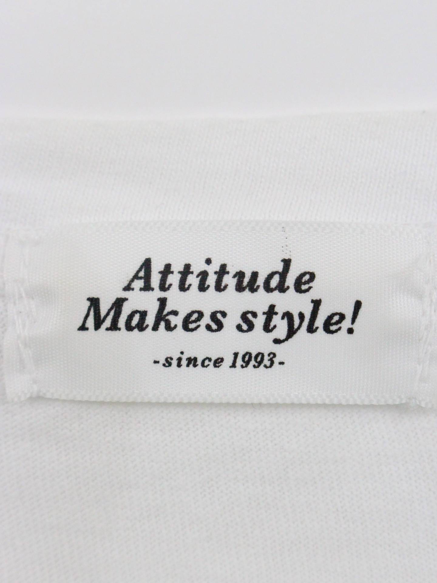 Attitude makes style!/Tシャツ/カットソー/トップス/ホワイト