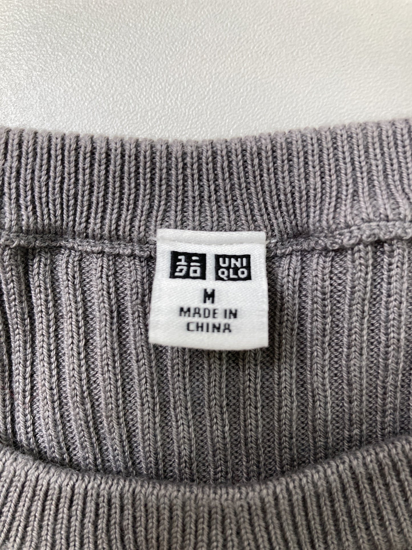 UNIQLO/ユニクロ/ノースリーブ/トップス/グレー/M