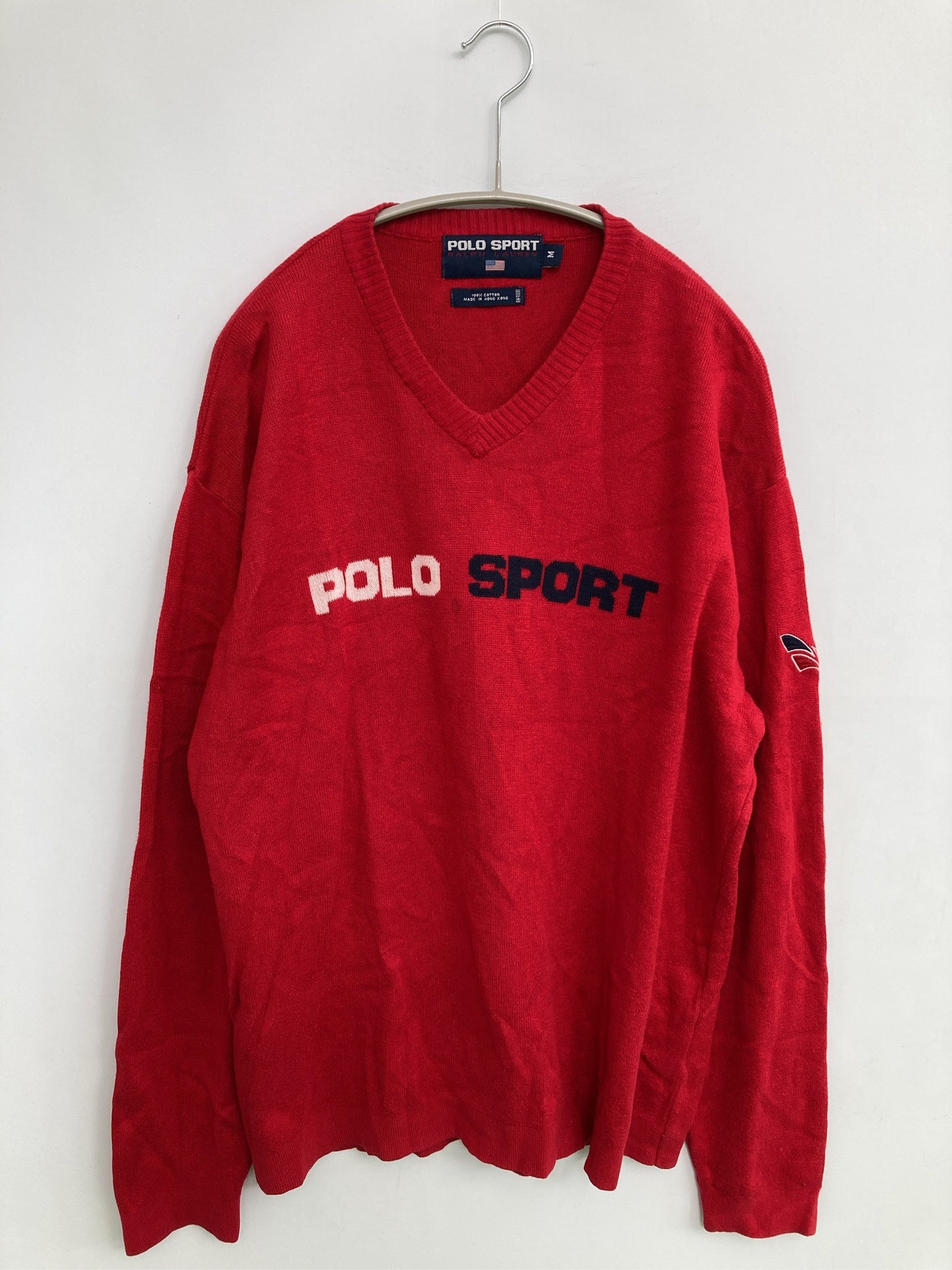 POLO SPORT/ポロスポーツ/ニット/セーター/トップス/レッド/M