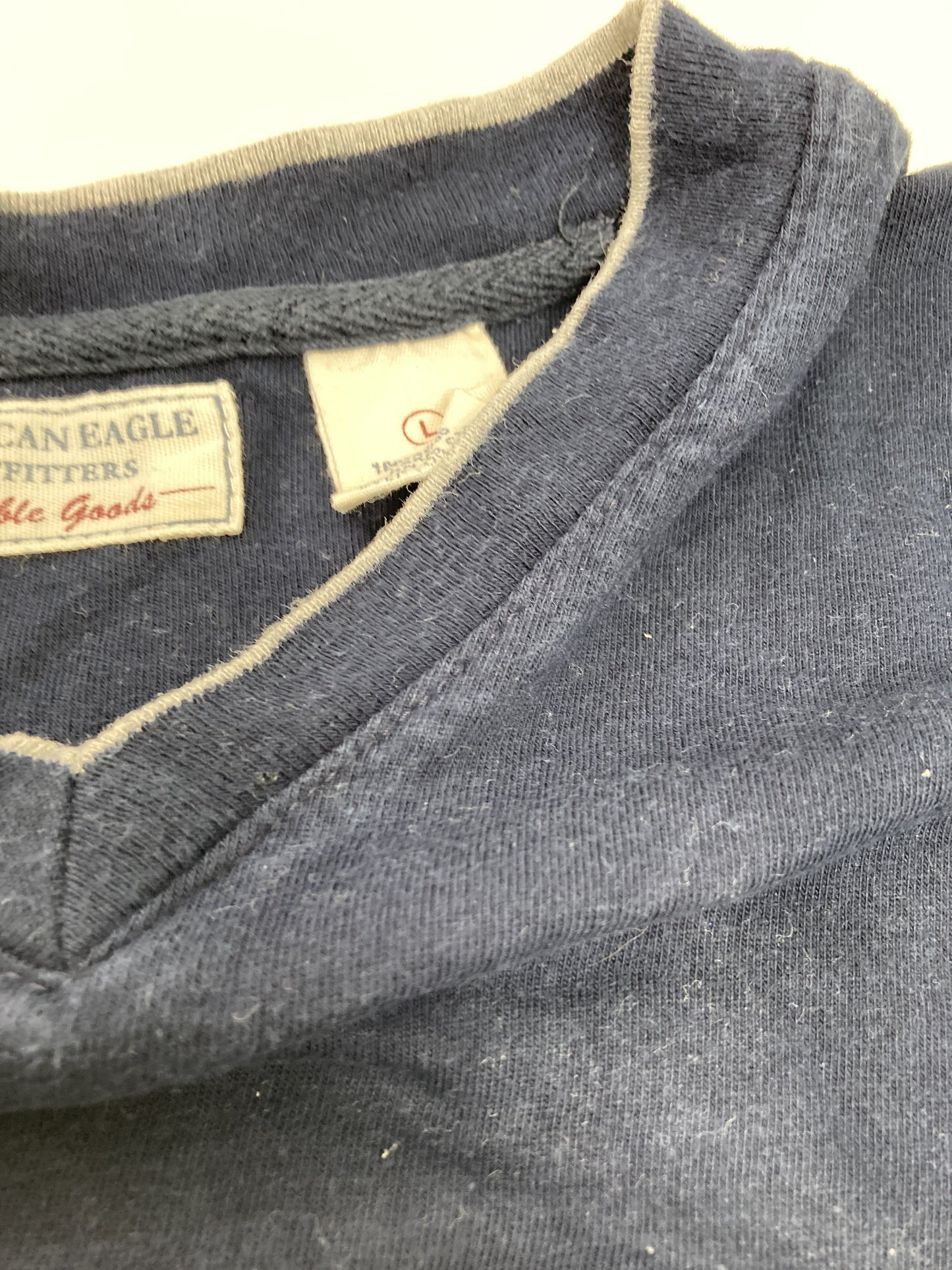 AMERICAN EAGLE/アメリカンイーグル/Tシャツ/カットソー/トップス/ネイビー/L