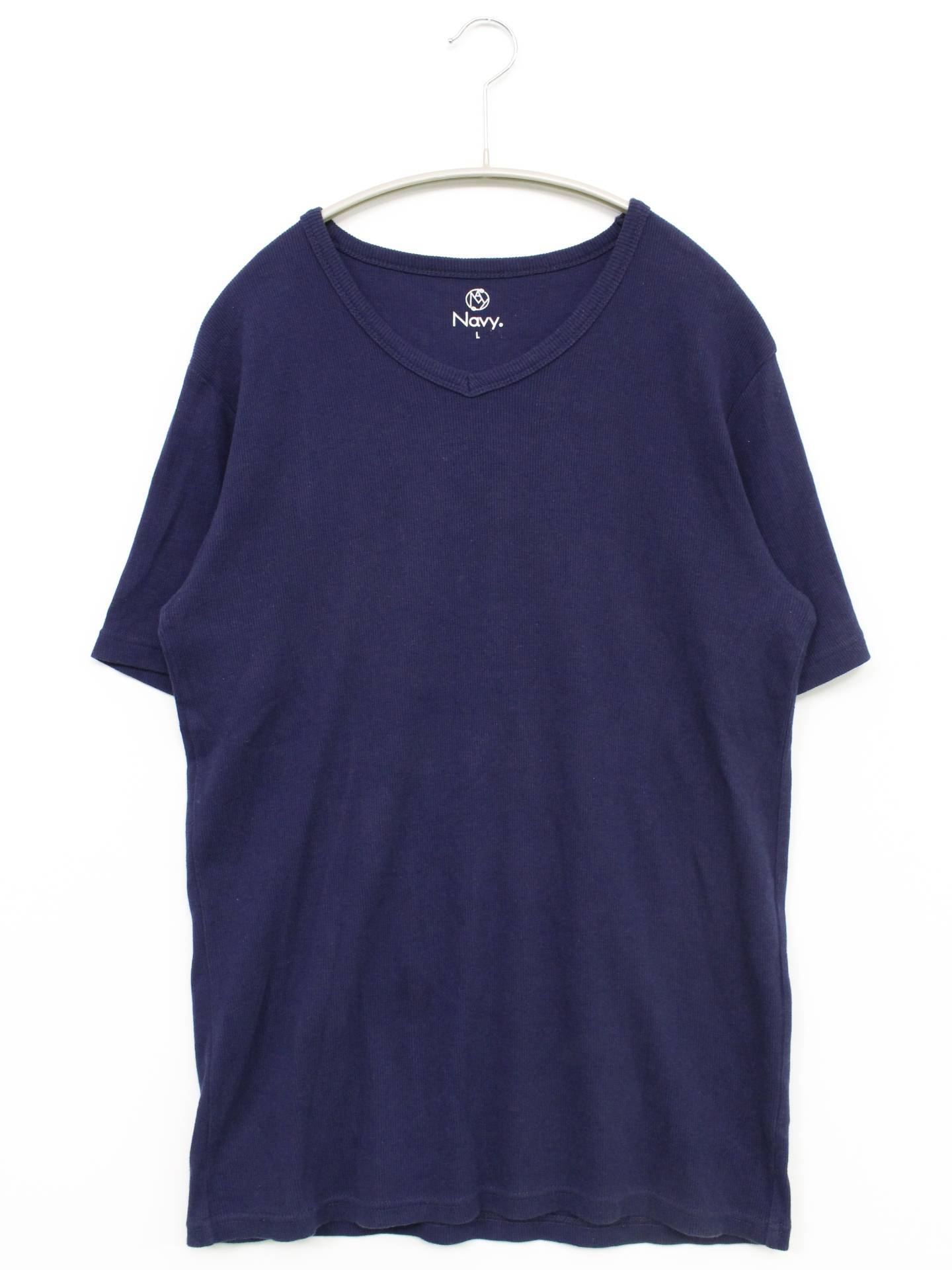 NAVY/Tシャツ/カットソー/トップス/ネイビー/L
