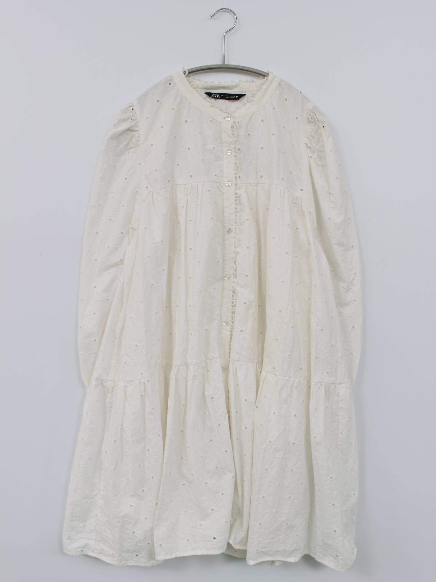 ZARA/ザラ/シャツワンピース/ワンピース/ドレス/ホワイト/L