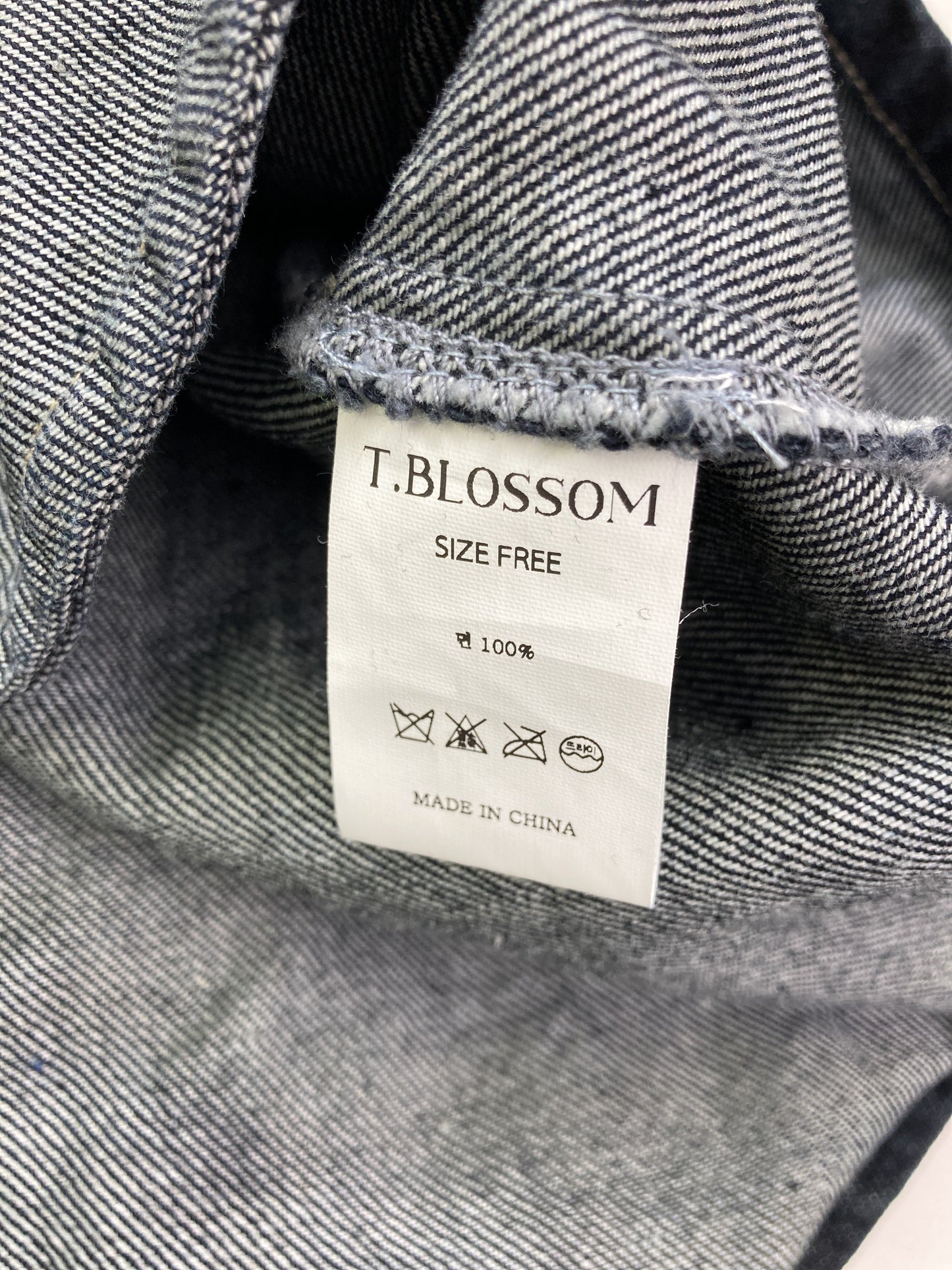 T.blossom/シャツワンピース/ワンピース/ドレス/ネイビー/FREE