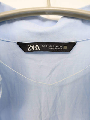 ZARA/ザラ/シャツ/ブラウス/トップス/スカイブルー/S